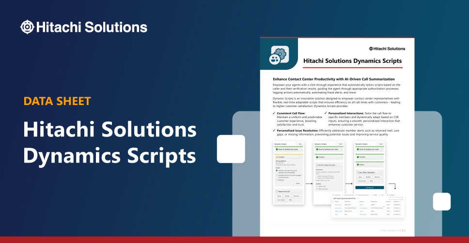 Hitachi Solutions Dynamics Scripts