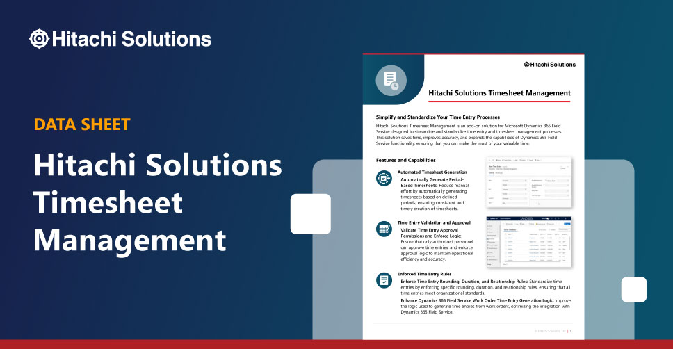 Hitachi Solutions Timesheet Management