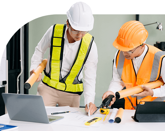 Thai man managing work orders with Microsoft Dynamics 365 Field Service